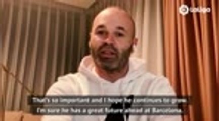 Barca legend Iniesta excited by Pedri’s ‘incredible potential’