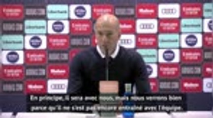 25e j. - Zidane : "Benzema pourrait être là pour le derby"