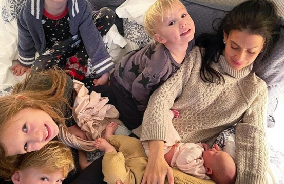 Hilaria Baldwin welcomes sixth child