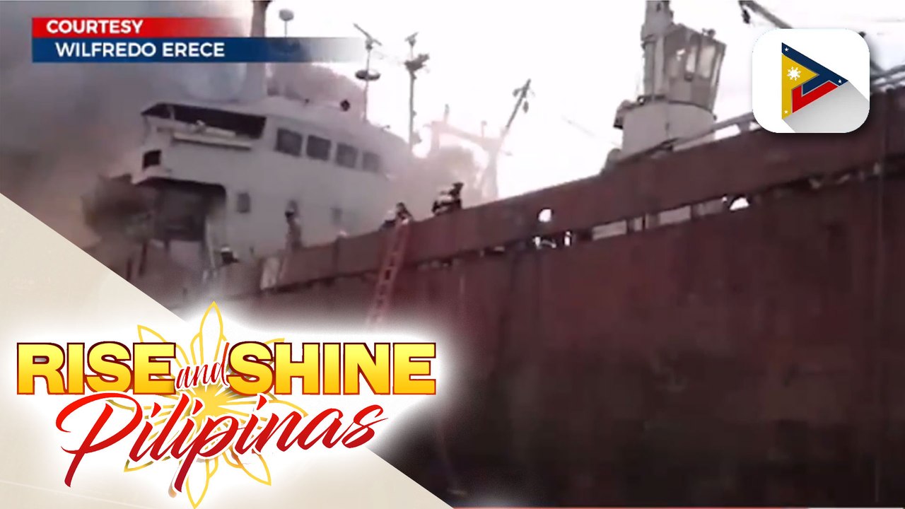 2 barko sa fishport complex sa Navotas, nasunog