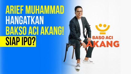 Arief Muhammad Mencebur Bisnis Baso Aci