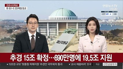 추경 15조 확정…690만명에 19.5조 지원