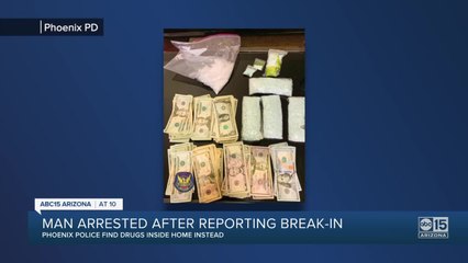 Valley man arrested after reporting break-in