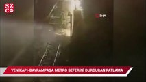 İstanbul'da metro hattında korku dolu anlar: Elektrik telleri havai fişek gibi patladı