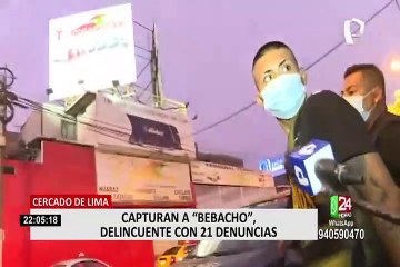 Policía Nacional capturó a delincuente con más de 15 denuncias