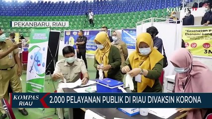 2.000 Pelayanan Publik Di Riau Divaksin Korona