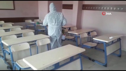 Iğdır’da okullar dezenfekte edildi