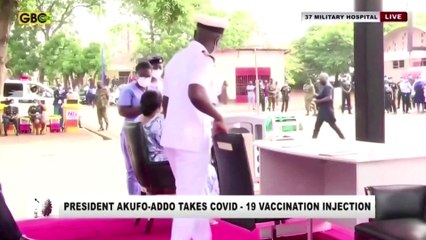 President, first lady get Ghana's first COVID shots