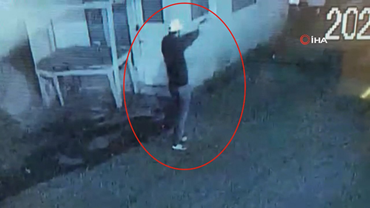 Denetimli serbestlikten tahliye edildi, polise ateş ettiği anlar kameraya yansıdı