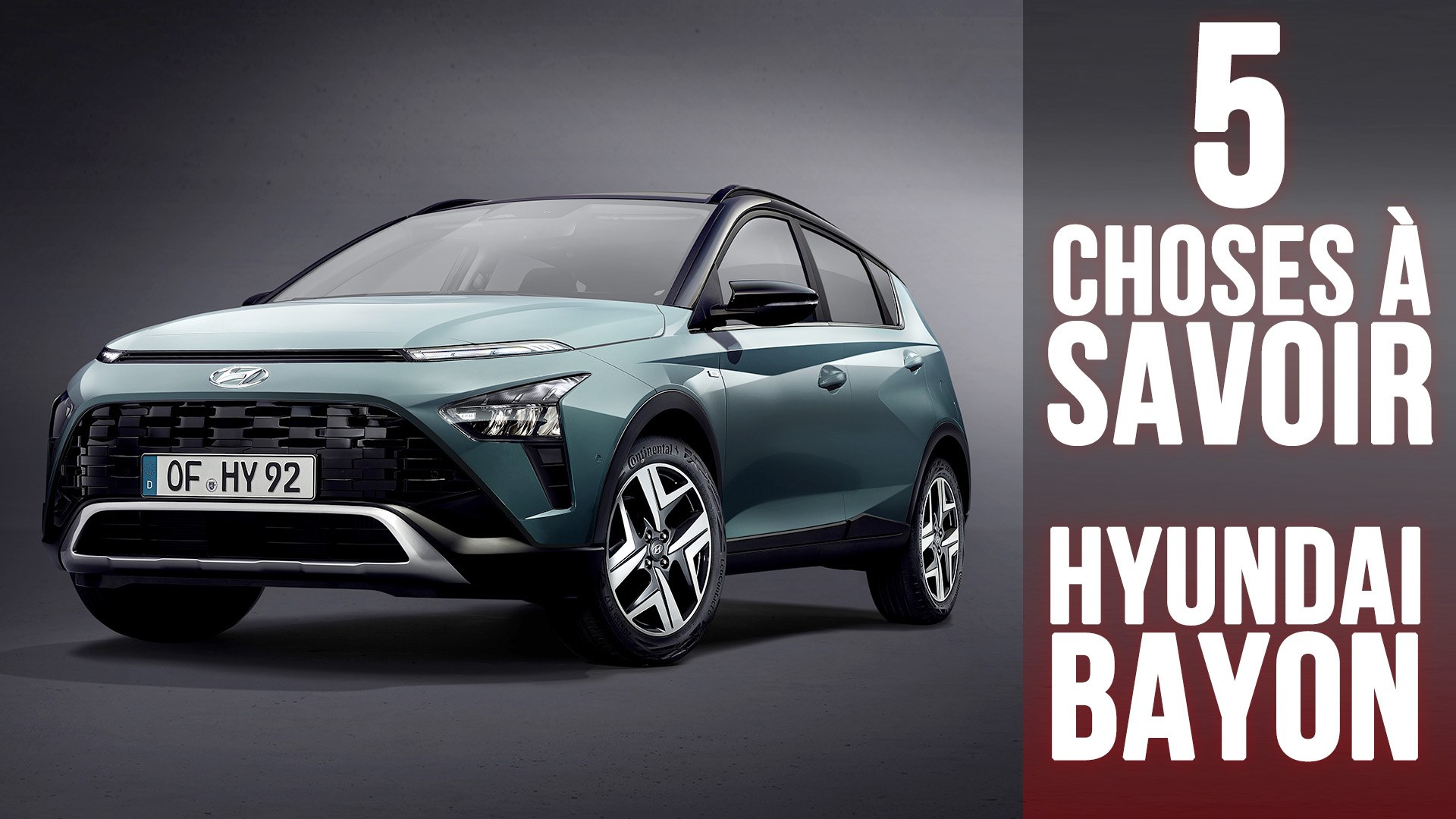 Hyundai BAYON : Le nouveau SUV urbain BAYON