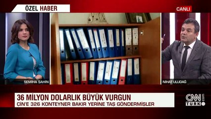 Çin'e 326 konteyner bakır yerine taş göndermişler