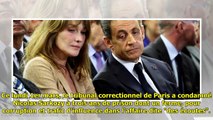 Nicolas Sarkozy condamné - l'ancien président fait appel, Carla Bruni dénonce une « injustice »