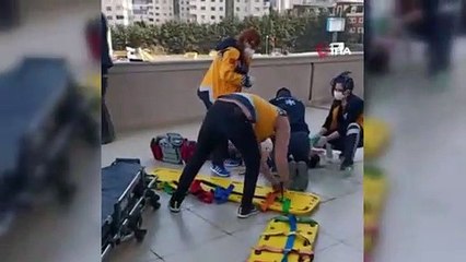16 yaşındaki genç 12. kattan böyle düştü