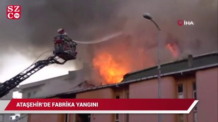 Ataşehir'de mobilya fabrikasında yangın