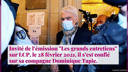 Bernard Tapie soutenu par sa femme dans la maladie, il lui déclare sa flamme