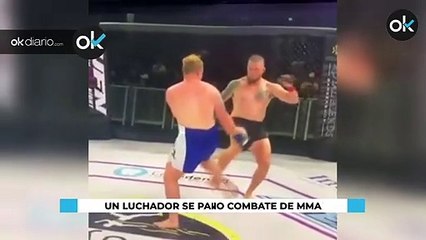 Un luchador se parte la pierna en pleno combate de MMA