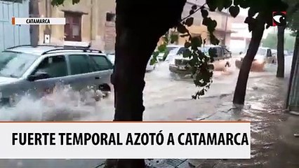 Fuerte temporal azotó a Catamarca