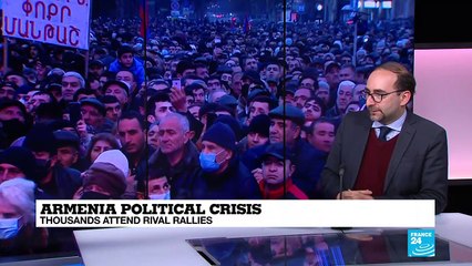 Armenia's political tensions rise amid rival rallies