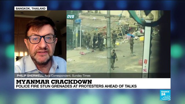 Myanmar crackdown: Security forces fire on anti-coup protesters