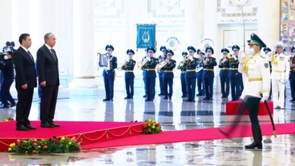 NUR SULTAN - Kırgızistan Cumhurbaşkanı Caparov, Kazakistan'da