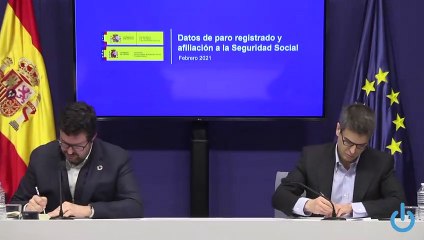 Noticiastrabajo.es pregunta en la rueda de prensa de los datos del paro de febrero