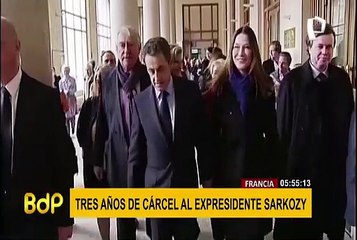Francia: expresidente Nicolas Sarkozy fue condenado a tres años de prisión