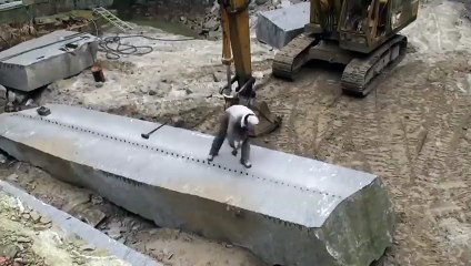 Ninja technique of splitting stone.