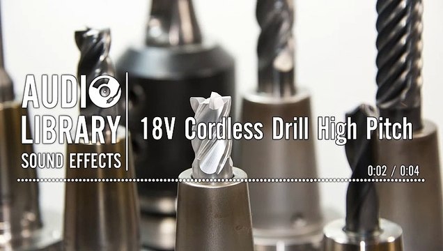 18V Cordless Drill High Pitch - Sound Effect