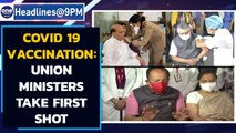 Covid 19 Vaccination: Rajnath Singh, Ravi Shankar Prasad, Harsh Vardhan take first shot | Oneindia