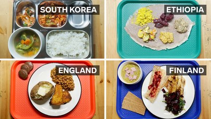 What kids eat for school lunch around the world