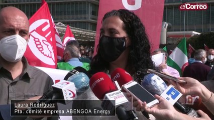 Trabajadores de Abengoa se unen para pedir el mantenimiento del empleo