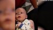 Comovente: Bebê que nasceu surdo ouve os pais pela primeira vez
