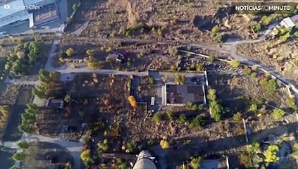 Fantástico salto a 119 metros de altura na Ucrânia