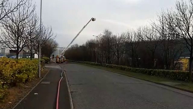 Firefighters tackle fire at Sunderland factory
