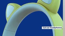 Cat Ear Wireless Headphones with Microphone