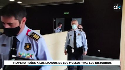 Trapero reúne a los mandos de los Mossos tras los disturbios