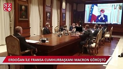 Download Video: Erdoğan, Fransa Cumhurbaşkanı Macron ile görüştü