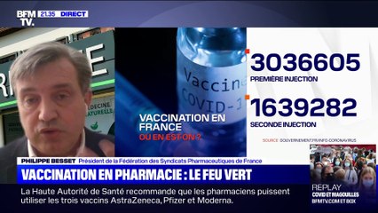 Vaccination en pharmacie: Le feu vert - 02/03