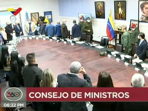 Pdte. Nicolás Maduro lidera Consejo de Ministros N°556 desde el Palacio de Miraflores