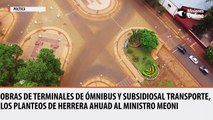 Obras de terminales de ómnibus y subsidios al transporte, los planteos de Herrera Ahuad al ministro Meoni