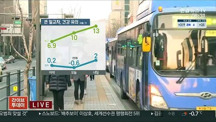 [날씨] 아침 반짝 추위, 큰 일교차…내일 전국 대부분 '비'