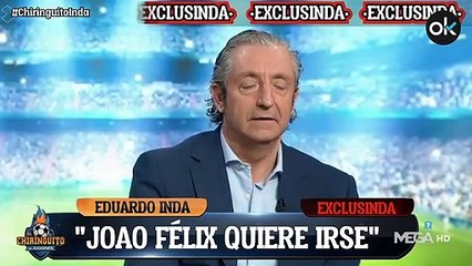 Eduardo Inda: Joao Felix se quiere ir. Está harto de Simeone