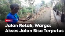 Jalan Retak, Warga Cirendeu Tangsel Waswas: Akses Jalan Bisa Terputus