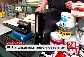 Download Video: Decomisan 30 millones de soles falsos durante operativo en viviendas de VES y Ventanilla