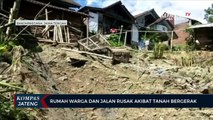 Rumah Warga dan Jalan Rusak Akibat Tanah Bergerak