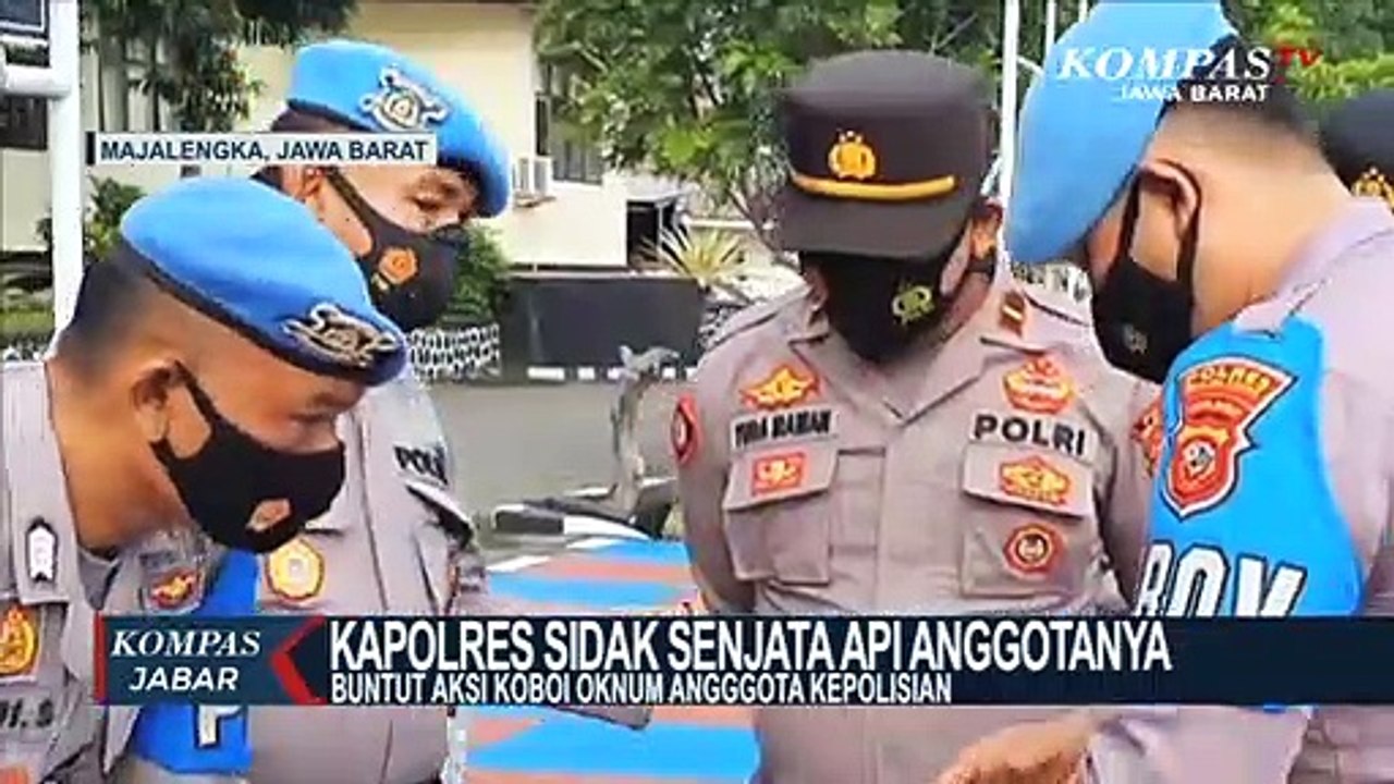 Kapolres Majalengka Sidak Senpi Anggotanya