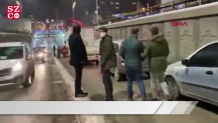 Alt geçitte 9 araç birbirine girdi