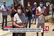 San Borja: vecinos denuncian instalación de camas de pacientes COVID-19 cerca a sus viviendas