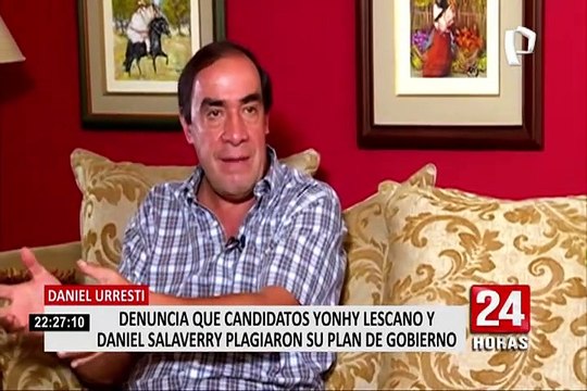Elecciones 2021: Urresti denuncia a dos candidatos presidenciales por plagio de su plan de gobierno