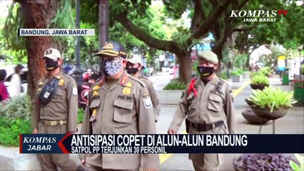 Download Video: Puluhan Satpol PP Siap Hadang Copet Alun-Alun Bandung